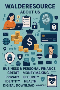 Financial services and identity protection icons.