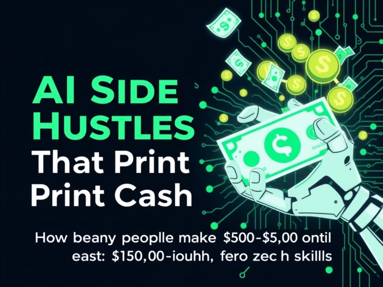 AI Side Hustles That Print Cash