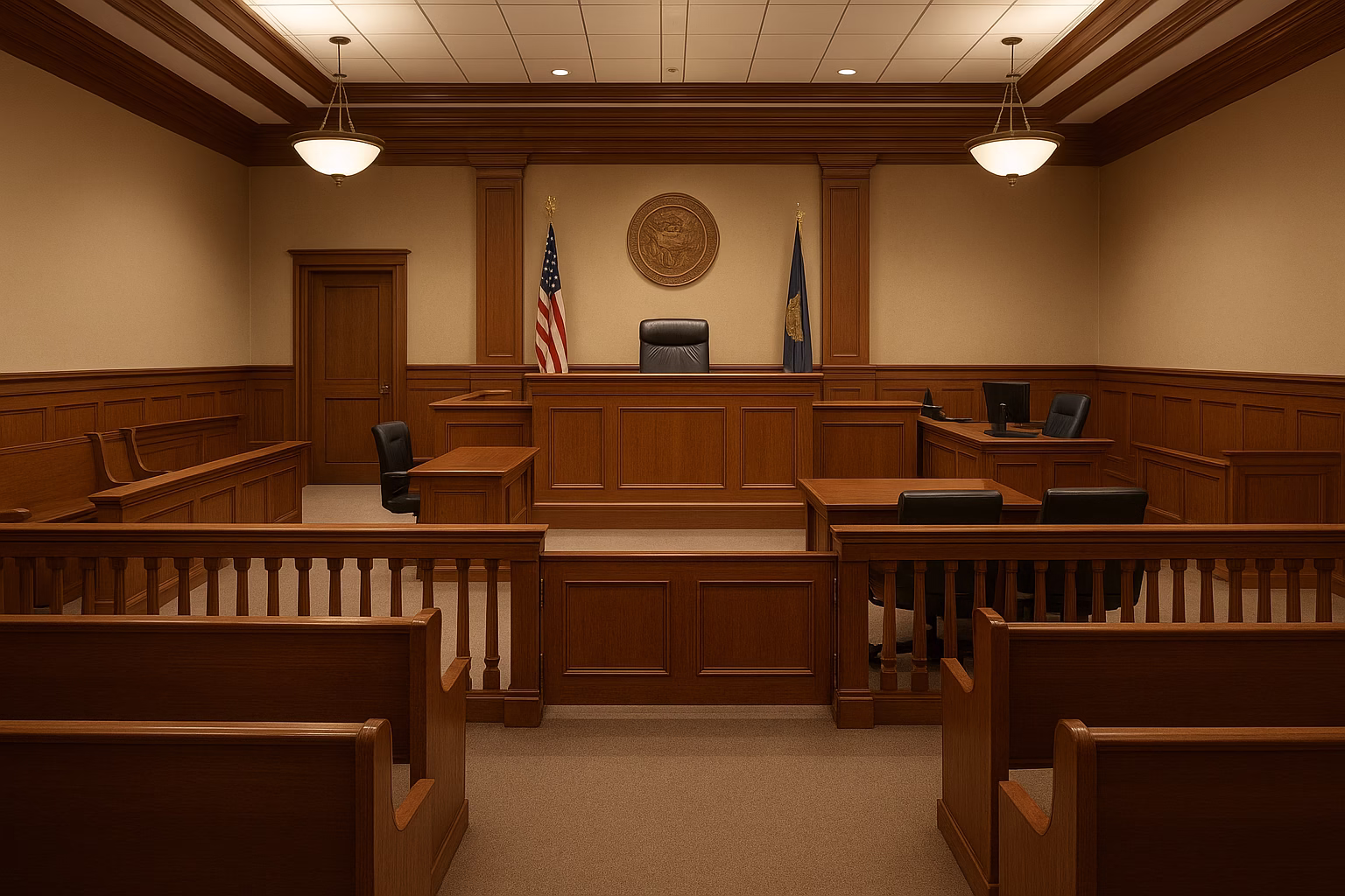 Courtroom interior
